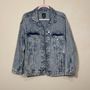 Wild fable Denim Jacket blue jean jacket Med Wash Sz S WOMEN USA